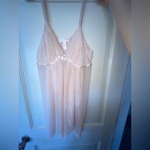 Pink sheer slip